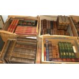 Twenty Five Boxes of Books, most with decorative gilt tooled leather bindings, Philosophy and