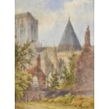 William James Boddy (1832-1911)York MinsterSigned and dated 1909, watercolour, together with a