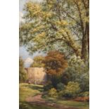 Thomas Dudley (1857-1935)The Multangular Tower, YorkFountains AbbeyEach signed, watercolour, 51cm by