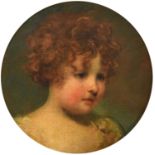 Circle of John Hoppner RA (1738-1810)Portrait of a child, head and shoulders with curly auburn