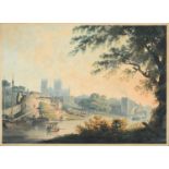 Francis Nicholson OWS (1753-1844)"York" 1794Signed and dated (1794) on the mount, signed,