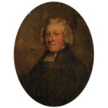 British School (18th century)Portrait of a Clergyman Oil on canvas, together with another small