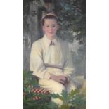 British school (19th/20th century)Portrait of a young cricketer, historically known as a member of