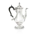 A George III Silver Coffee-Pot Maker's Mark SC, London, 1763