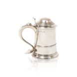 A George II Provincial Silver Tankard by John Langlands, Newcastle, 1757