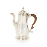 A George II Silver Coffee-Pot by John Swift, London, 1754