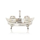 A George III Silver Inkstand by Robert Hennell, London, Circa 1800