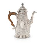 A George II Silver Coffee-Pot by Humphrey Payne, London, Probably 1746