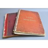 Two Folio Victorian Photograph Albums, the first with 63 mounted albumen photographs of British