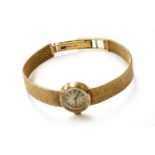 A Lady's 9 Carat Gold Wristwatch, signed TissotGross weight - 21grams