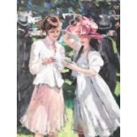 Sherree Valentine Daines (b.1956)"Royal Ascot Ladies Day II"Signed and numbered 25/195, giclee print