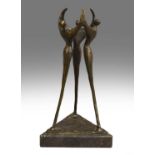 *CAM (Contemporary)The three gracesInitialled, bronze, 24cm high