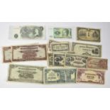 16 x Japan Military Occupation Banknotes, comprising: Malaya: 2 x $1000 [ND1945] obv. MU in red