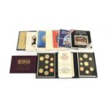 Mixed UK Proof and Specimen Sets, comprising: 4 x proof sets: 1970 8 coins from halfcrown to ½d,