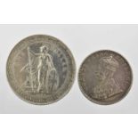 Trade Dollar 1899B (40mm, 16.92g, .900 silver) Bombay mint, obv. standing figure of Britannia