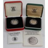 11 x Silver Proof Piedfort Coins, comprising: 3 x Crowns 2000(x2) 'Queen Mother Centenary', and