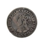 Elizabeth I, Milled Sixpence 1568 (25mm, 2.98g), mm lis, obv. small crowned bust left, rose to