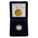 Elizabeth II, Proof Half Sovereign 1982, obv. Machin portrait of the Queen, rev. Pistrucci,