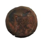 ♦Greco-Baktrian Kingdom, Diodotos II (c.235-225 BC) AE Dichalkon (22mm, 8.63g), Ai Khanoum mint,
