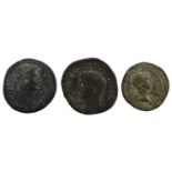 ♦3 x Roman Imperial, comprising: Augustus (27 BC - AD 14) As (27mm, 11.58g), uncertain Eastern mint,