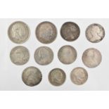 21 x British Silver Coins, comprising: 2 x George III shillings 1816 and 1817 each obv. laureate