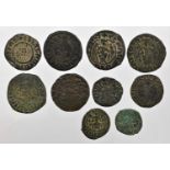 ♦10 x Cicilian Armenia, comprising: 2 x Levon I (AD 1198-1219) AE tanks obv. crowned facing bust