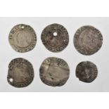 6 x English & Irish Hammered, comprising: Ireland, James I shilling, First coinage (1603-4), mm