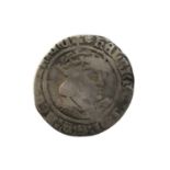 Henry VIII, Silver Groat (23mm, 2.17g), Second Coinage 1526-44, London Mint, mm rose, obv. Laker
