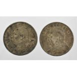 ♦2 x Republic of China, Yuan Shi-kai 'Fat Man' Dollars Year 3 [1914] (39mm, 26.81g; 29mm, 26.64g