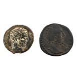 ♦2 x Roman Provincial - Mesopotamia, Septimius Severus (AD 193-211) and Abgar VIII AE, Edessa