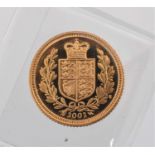 Elizabeth II, Proof Half Sovereign 2002, 'Golden Jubilee', obv. Rank-Broadley portrait of the Queen,