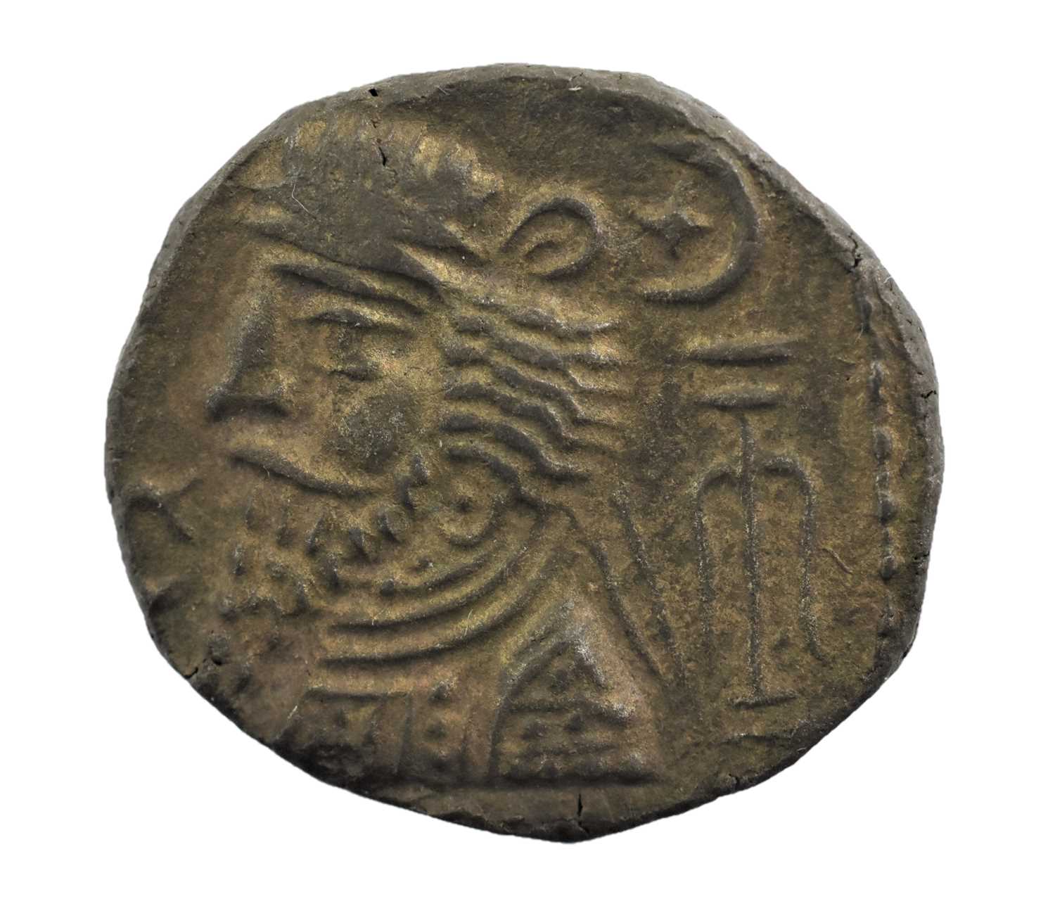 ♦Kings of Elymais, Orodes I (late 1st century BC) Billon Tetradrachm (28mm, 15.44g), obv. diademed