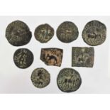 ♦63 x Indo-Greek, Baktrian, Scythian, Kushan and Parthian AE, highlights to include: 2 x Baktrian