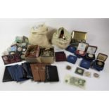 Assorted Collection of Silver Proof Coins, Specimen Sets and Currency, comprising: 9 x 'Silver