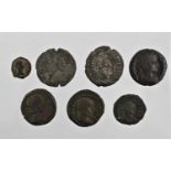 ♦7 x Roman Provincial - Alexandria comprising: Trajan AE obol year 11, rev. hippopotamus (BMC 494-