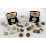 A Large and Varied Collection, including: 2 x Isle of Man silver crowns 1952, struck by the Pobjoy
