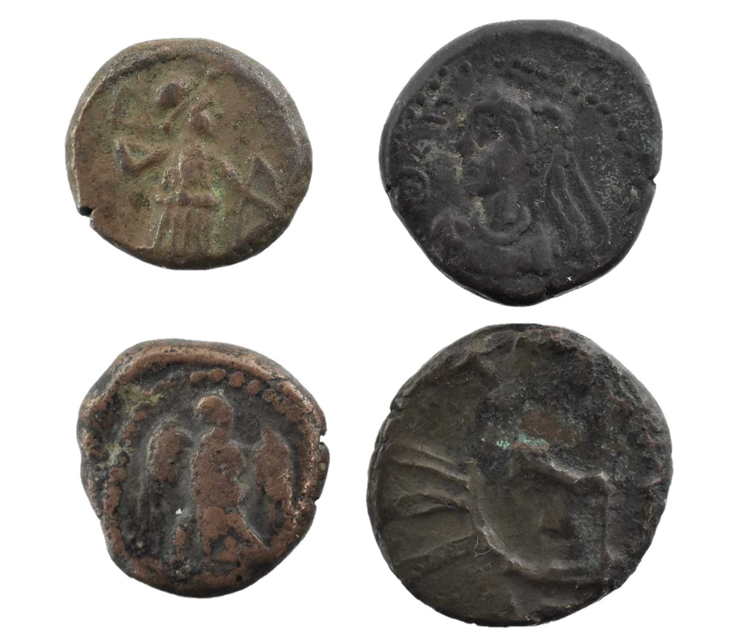 ♦4 x Kings of Elymais, AE Drachms comprising: (1) uncertain late 1st century BC - early 1st - Image 2 of 2