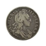 William III, Crown 1696 OCTAVO, obv. first draped bust right, curved breast plate, rev. crowned