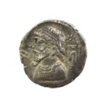 ♦Kings of Elymais, Kamnaskires V (c.mid-late 1st century BC) Billon Drachm (12mm, 3.69g), 262AG (