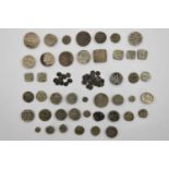 ♦73 x India, Hammered Silver comprising rupees and fractional coins from the Mughal Empire and the