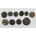 ♦10 x Greek & Roman Provincial, to include: Mysia - Parium Tiberius obv. bare head right, rev. two