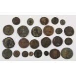 ♦24 x Roman & Greek AE, to include: 7 x Provincial Issues: Syria, Trajan (AD 98-117) AE 19 obv.