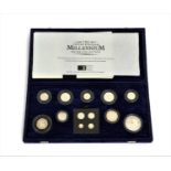 The United Kingdom Millennium Silver Collection 2000, 13-coin silver proof set comprising: £5, £