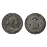 USA, 'Draped Bust' Half Dime 1797, (1.27g, 16mm), obv. Liberty head right flanked by 15 stars,
