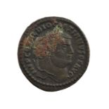 Roman Imperial, Diocletian (AD284-305) Billon Follis, (28mm, 9.85g), Cyzicus Mint, obv. IMP CC VAL