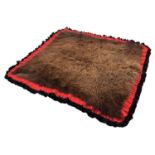 Skins/Hides: A Large North American Buffalo Hide Rug (Bison bison), circa 1970, a large adult