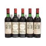 Château Citran 1967, Haut-Medoc (three bottles), Château Gazin 1982, Pomerol (two bottles) (5)