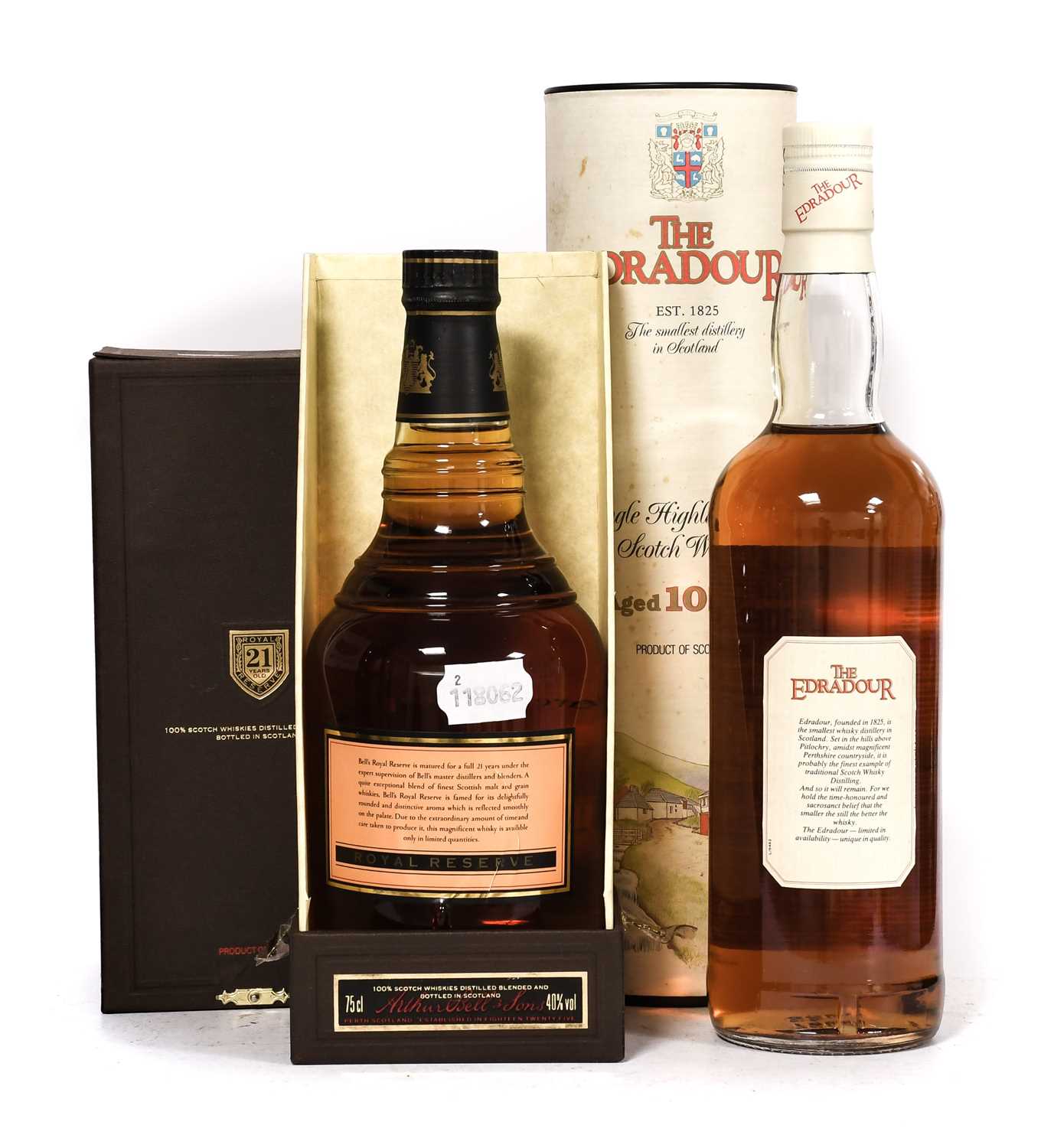 Bells 21 Year Old Very Rare Scotch Whisky, 40% vol 75cl (one bottle), The Edradour Single Highland - Image 2 of 2