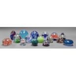 A Collection of Paperweights, including millefiori