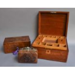 A Victorian Mahogany Sewing Box